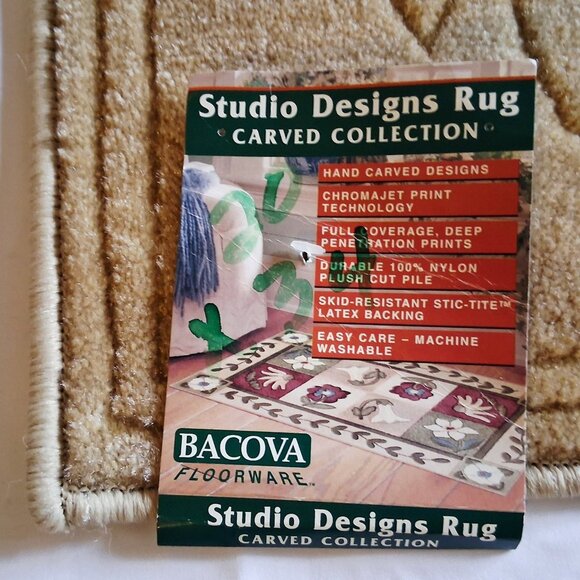 NWT Vintage Bacova Floorware Studio Designs Rug - Picture 2 of 10